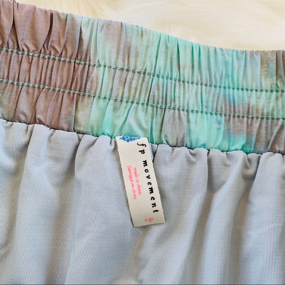 Free People Movement Tie Dye Shorts S Blue - Picture 4 of 11